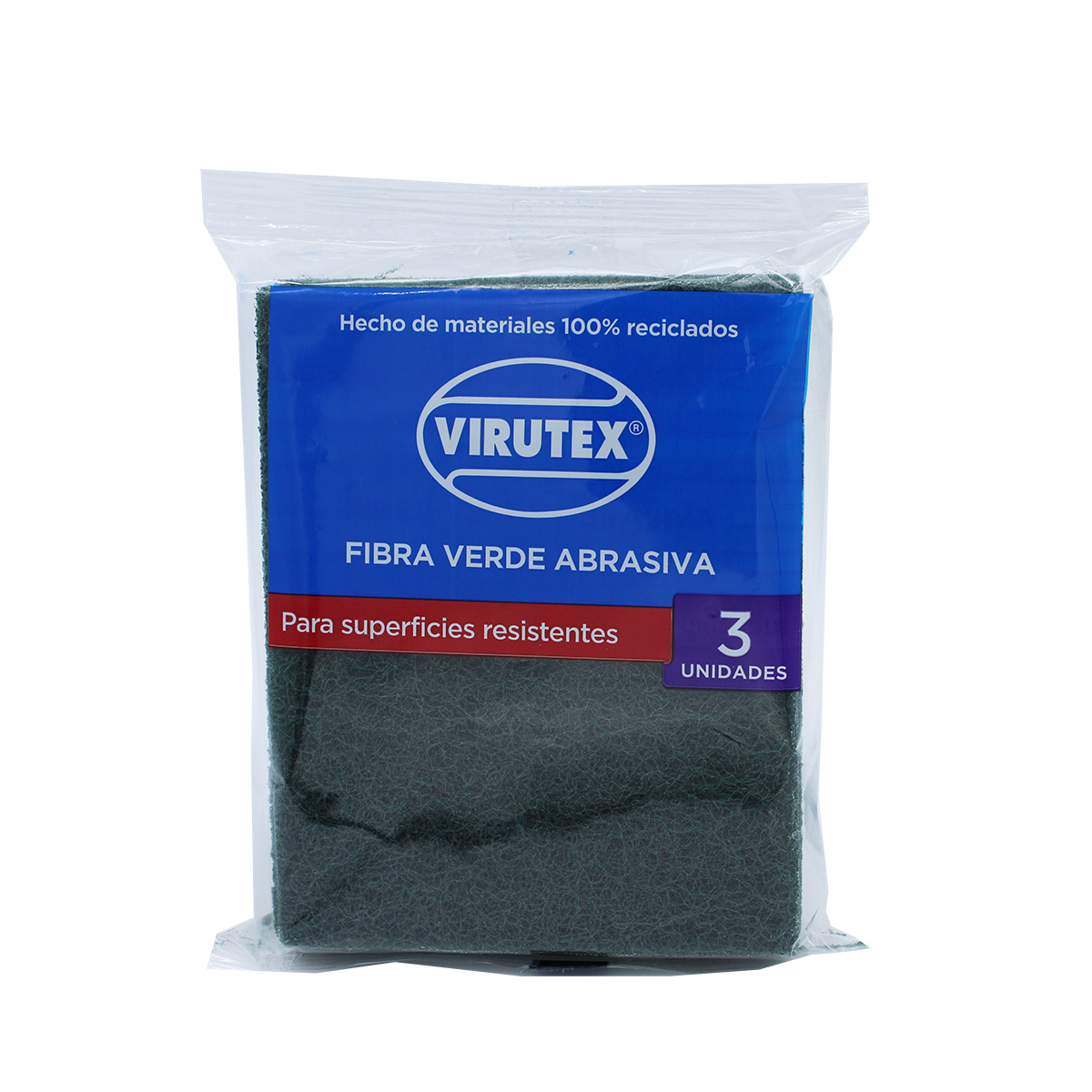 Fibra Inox Con Mango Platinum Virutex