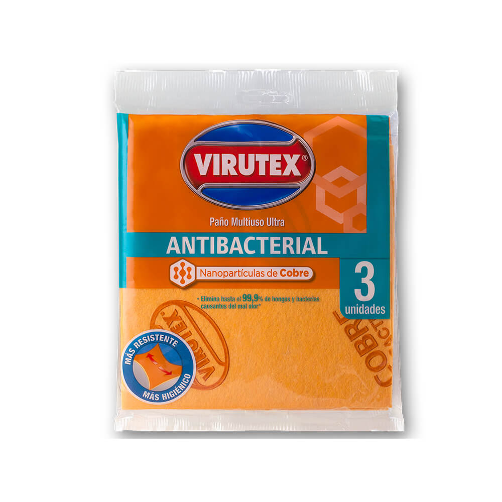 PAÑO MULTIUSO COBRE ANTIBACTERIAL X3